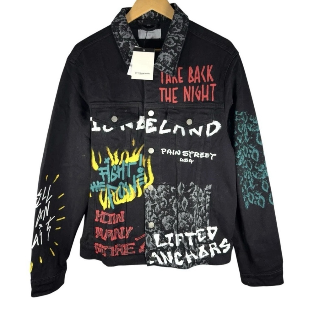 “Lifted Anchors Small Denim Jacket – Take Back The Night” - Picture 2 of 4